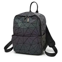 Яркий рюкзак женский， геометрический Светоотражающие рюкзаки，