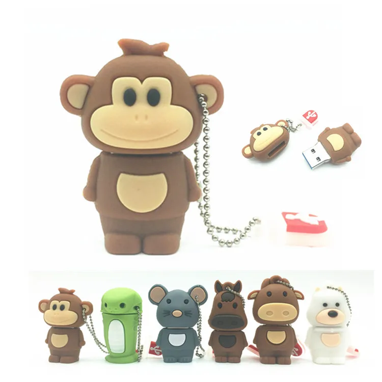 

Hot Sale USB Flash Drive Chinese Zodiac Animal Snake Chicken Rabbit Tiger Monkey 8GB 16GB 32GB 64GB USB Memory Stick Pendrive