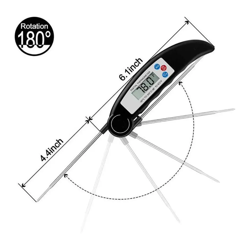 

Digital Probe Meat Thermometer Kitchen Cooking BBQ Food Thermometer Cooking Stainless Steel Water Milk Thermometer Tools