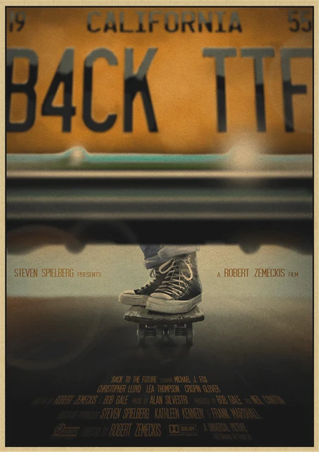 Classic Sci-fi Movie Back to The Future Retro Kraft Poster Wall Sticker Home Bar Art Posters Decor 6