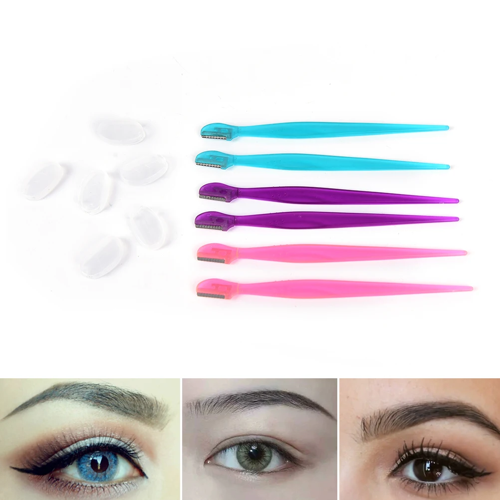 2PCS Sharp Mini Eyebrow Trimmer Safe Shaving Razors Small Size Blade