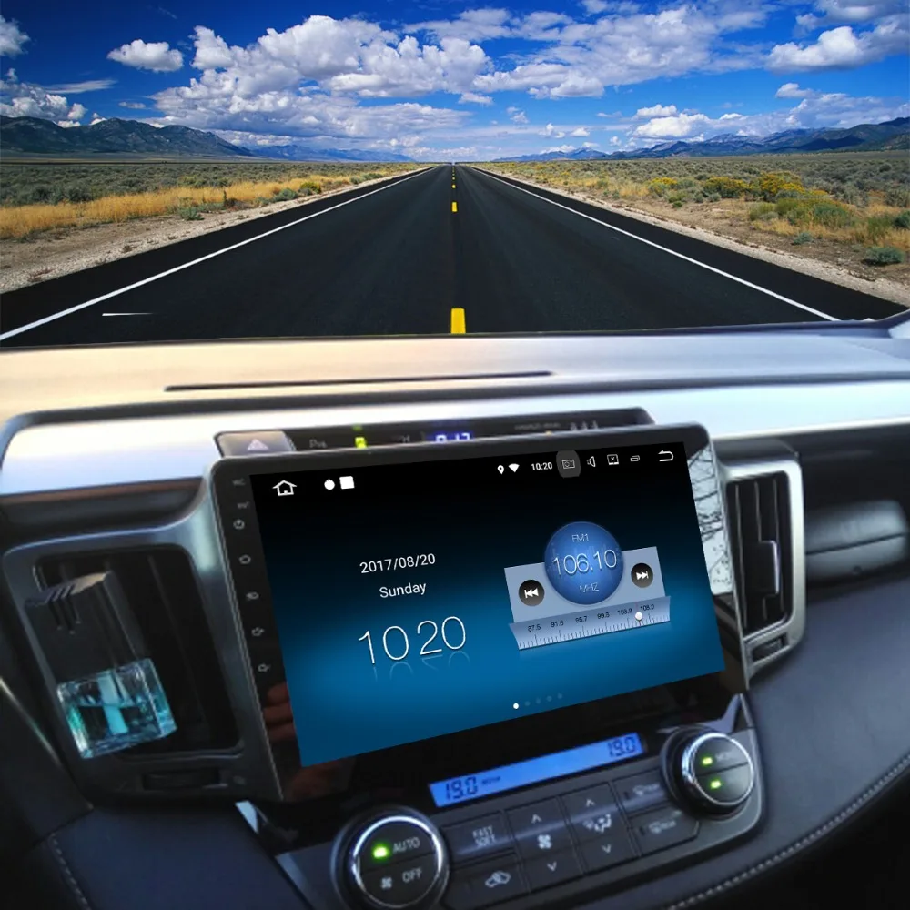 Flash Deal Dasaita 10.2" Android 8.1 Car GPS Player Navi for Toyota RAV4 2014-2016 with 2G+16G Quad Core Stereo Radio Multimedia No DVD 4G 3