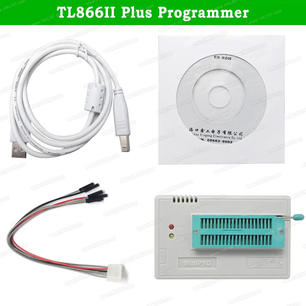 TL866II плюс USB программатор поддержка 15000+ IC SPI Flash NAND EEPROM MCU PIC AVR Замена TL866A TL866CS+ 25 шт. адаптеры - Цвет: TL866II Plus