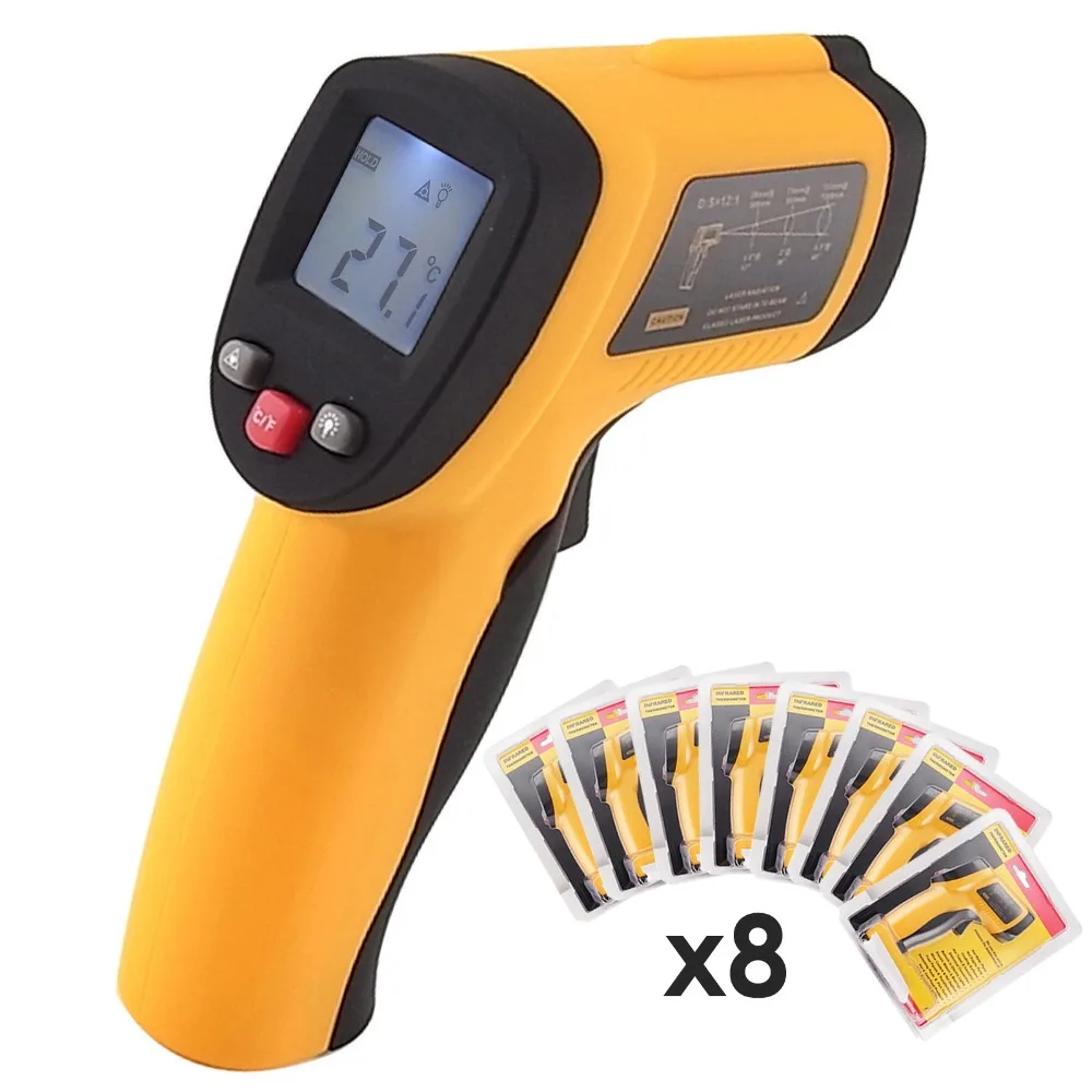 8 pieces x 121 DS Handheld Non Contact IR Laser Infrared Digital