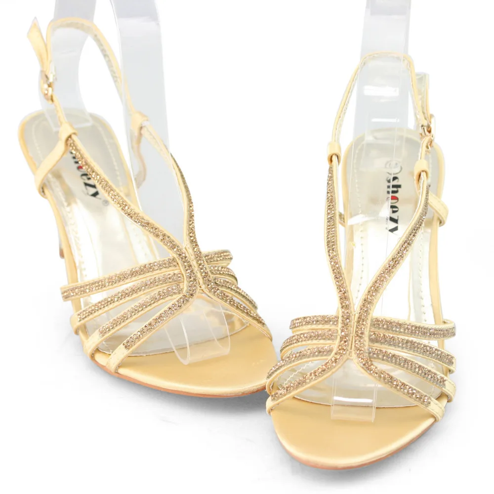 Shoezy Brand New Low Heel Wedding Shoes Women Gold Y Kitten Heels Shoezy Brand New Low Heel Wedding Shoes Women Gold Y Kitten Heels Rhinestone Stry Sandal Slingback Party Prom Bridal In S Sandals From
