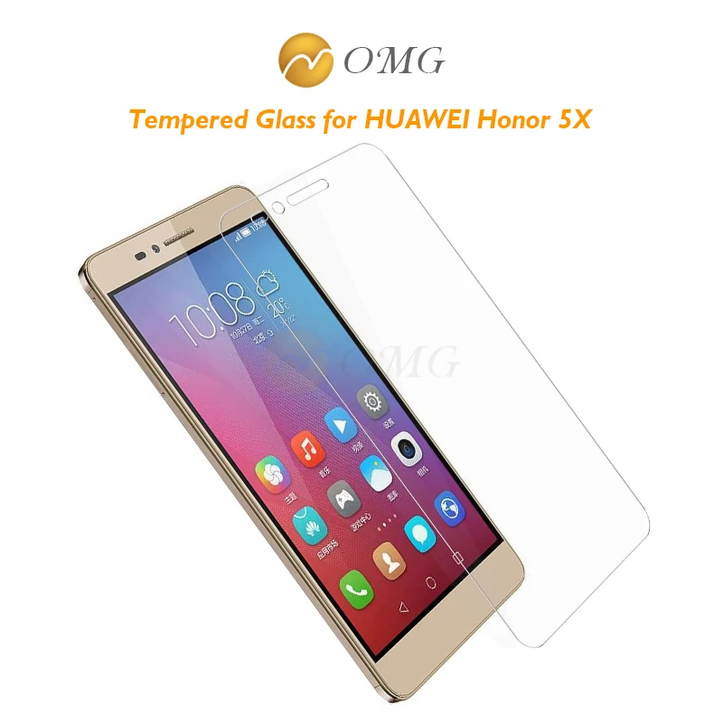 OMG закаленное стекло для HUAWEI Honor 5x GR5 x5 защитная пленка 0 3 мм 9H Премиум
