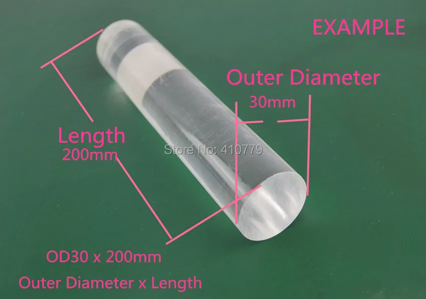 3 THZ Acrylic Plexiglass Clear Rod (3)