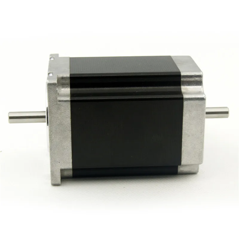 

NEMA23 4-lead 2.1N.m(300oz-in) CNC Dual shaft 76mm motor length stepper motor stepping motor 3.0A