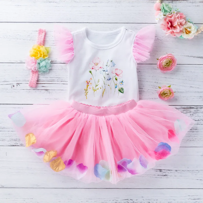 Наряды на День рождения; летняя Милая Одежда для маленьких девочек; костюмы для маленьких девочек; платье принцессы; забавные комплекты одежды для малышей; детская одежда