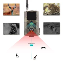 Дикая природа движение срабатывает Trail камера 16MP 1080 P GSM MMS GPRS SMS управление охотничья камера HC550M 24 Инфракрасные ИК-светодиоды