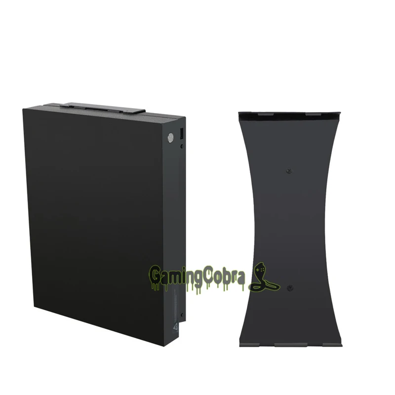 Harga Hitam Tegak Vertikal Berdiri Dinding Bracket Berdiri Holder untuk Xbox One X Permainan Konsol