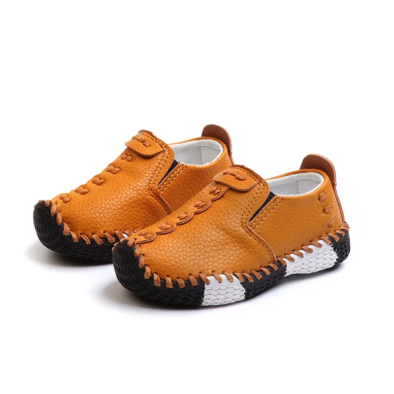 2019 новая весенне-Осенняя детская обувь для мальчиков, удобная кожаная обувь, дышащая обувь для мальчиков, повседневные лоферы, модные