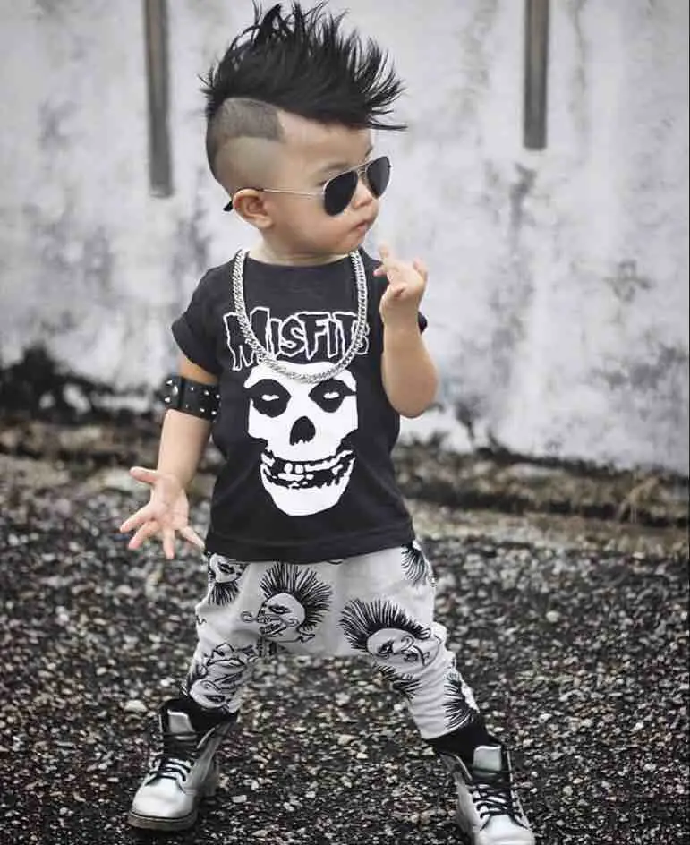 New 2022 Summer Baby  Boy  Clothing  Sets Newborn Misfits 