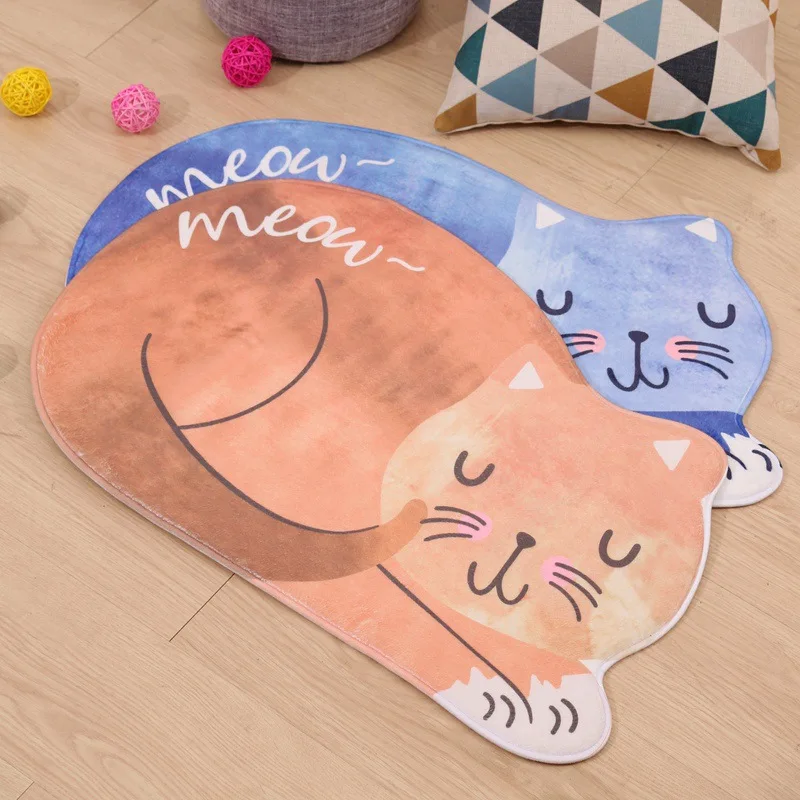 

Cartoon Bathroom Bath Mat Washable Kitchen Floor Mat Bedroom Toilet Bath Mats Bathroom Rug Doormat Water Absorption Non-slip