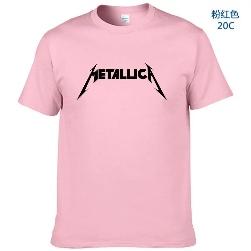 Metallica de metal duro de la banda de rock de los hombres camiseta T camisa para los hombres de algodón de manga corta Casual Tee Camisetas Masculina