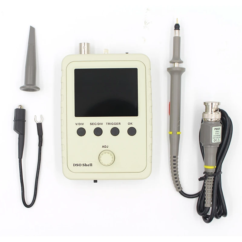 melhor DSO Shell (DSO150) Osciloscópio BNC sonda padrão completo montado com P6020
