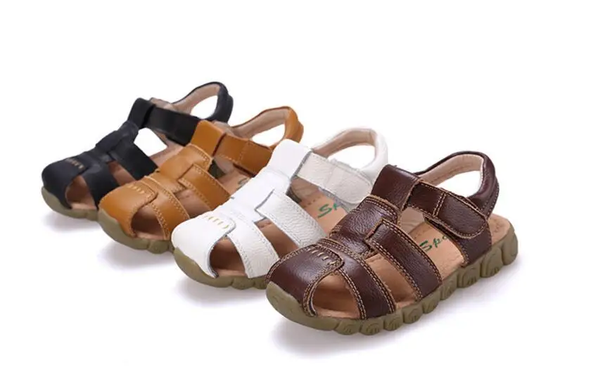 Children cow leather sandals-30
