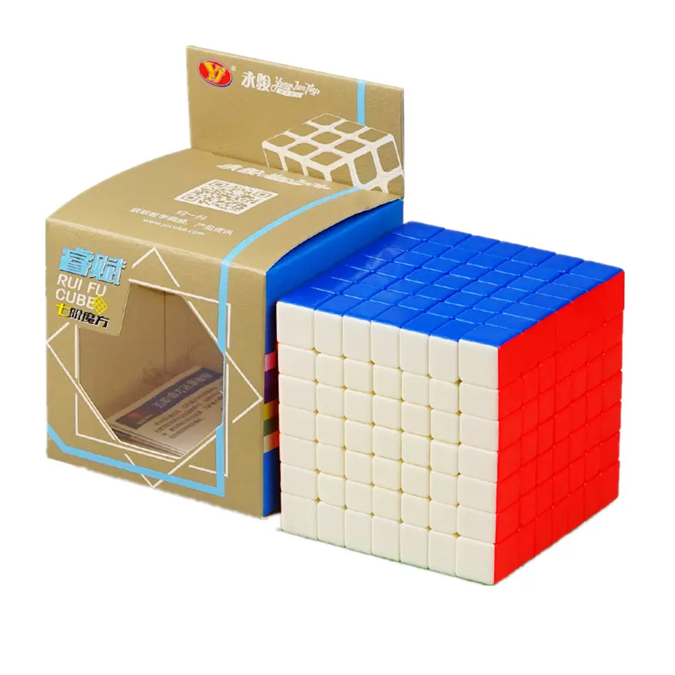 

YJ 7x7 Cube Ruifu 7x7x7 Magic Cube 7 Layers Stickerless Speed Magic Cube Profissional Puzzle Toys For Children Kids Gift