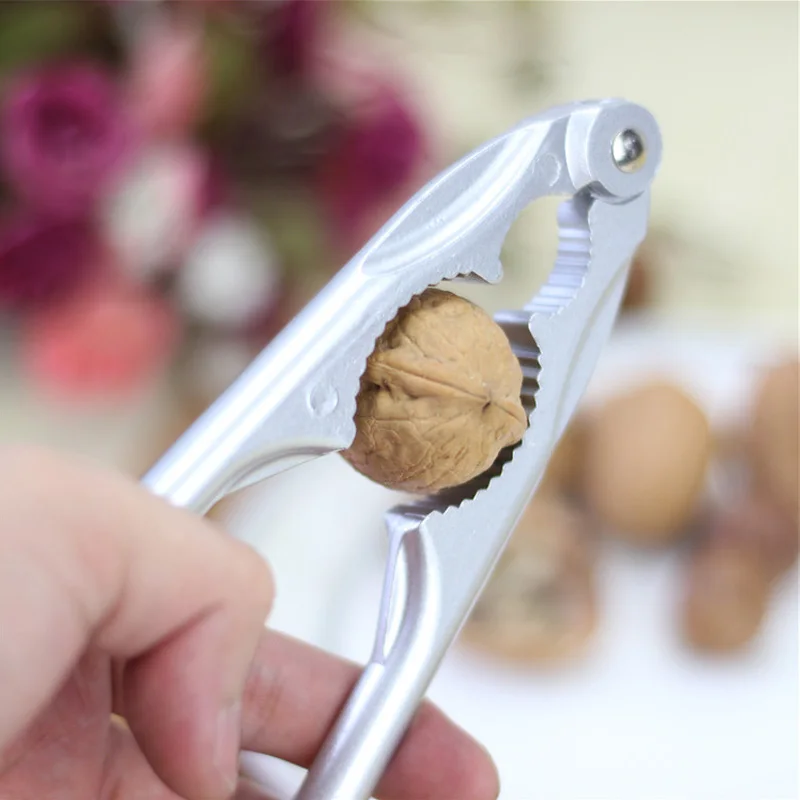 

Multifunction Kitchen Tools Practical Supplies Silver Walnut Cracker Nuts Clip Nutcracker Alloy