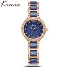 KIMIO 2016 Ladies Watches Top Brand Luxury Diamonds Women Dress Ceramic Bracelet Quartz Watch Relogio Feminino