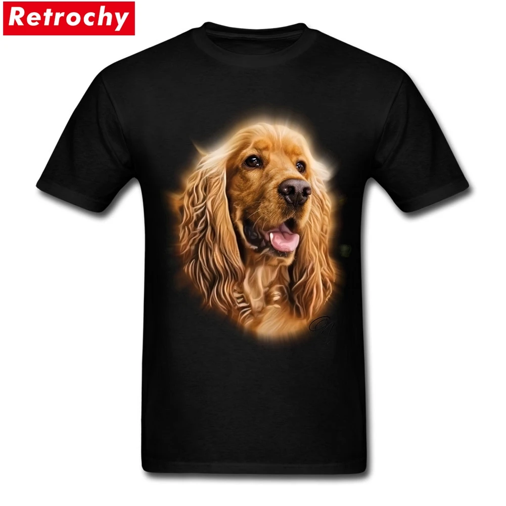 

Tees Shirt Photo Cocker Spaniel GN Male T Shirts With Designs Cotton Short Sleeve XXXL