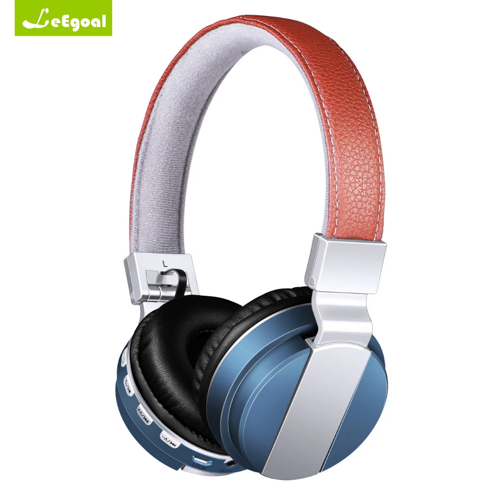 

Leegoal BT-008 Bluetooth Headphone Headset Wireless Earphones Stereo Mp3 Player Headset Support SD Card FM Radio With Microphone