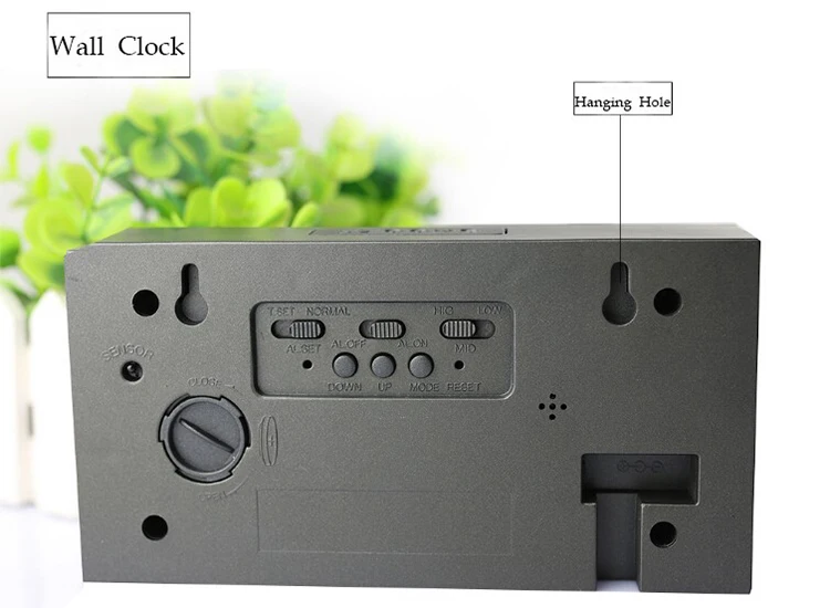 KOSDA цельный будильник креативный бесшумный светящийся многофункциональный электронные часы светодиодный цифровой таймер обратного отсчета
