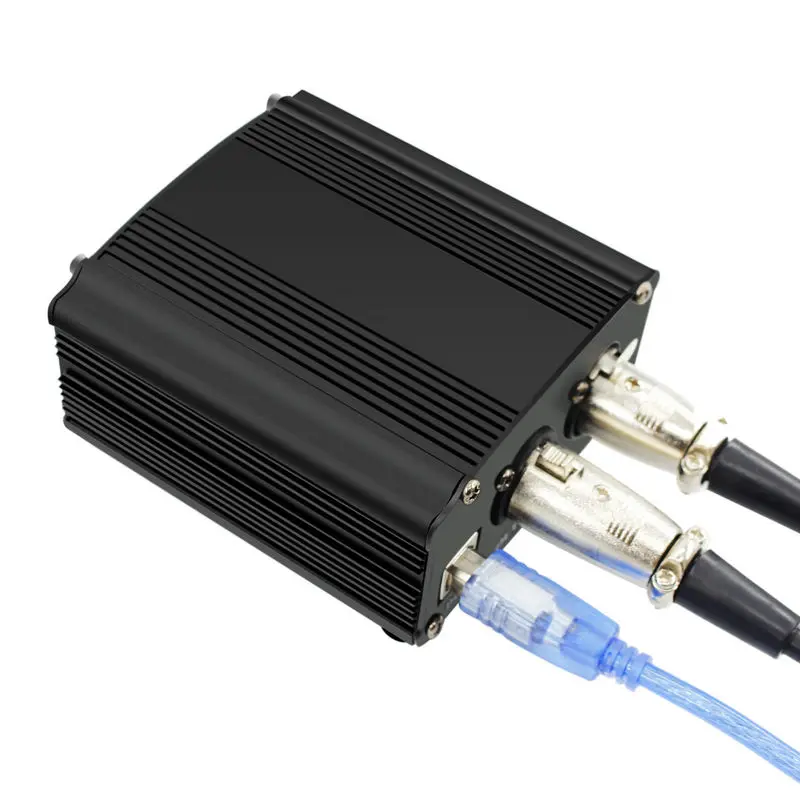 

New Hot 48V Phantom Power + USB Power Cable + XLR-XLR Cables for any Condenser Microphone For Better Microphone Sound Quality