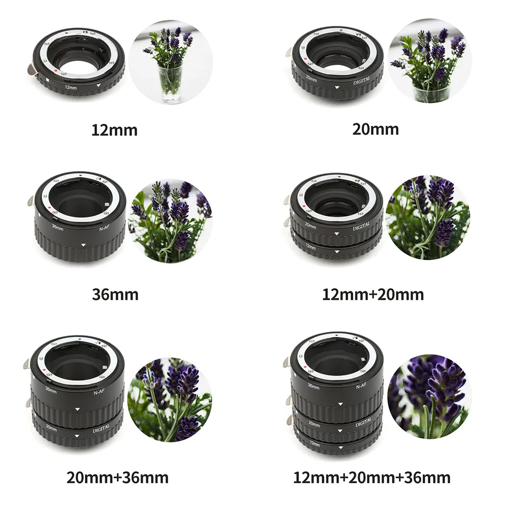 Новое горячее предложение 1 комплект удлинительная трубка камеры автоматическая фокусировка Microspur фото кольцо для Nikon