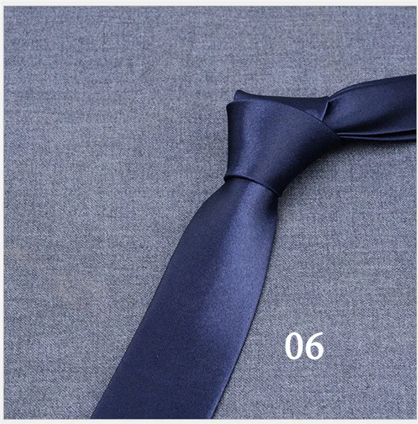 Новое поступление, 8 см, однотонные деловые галстуки ручной работы, роскошные гладкие атласные мужские галстуки, однотонные официальные темно-синие розовые свадебные галстуки - Цвет: 06