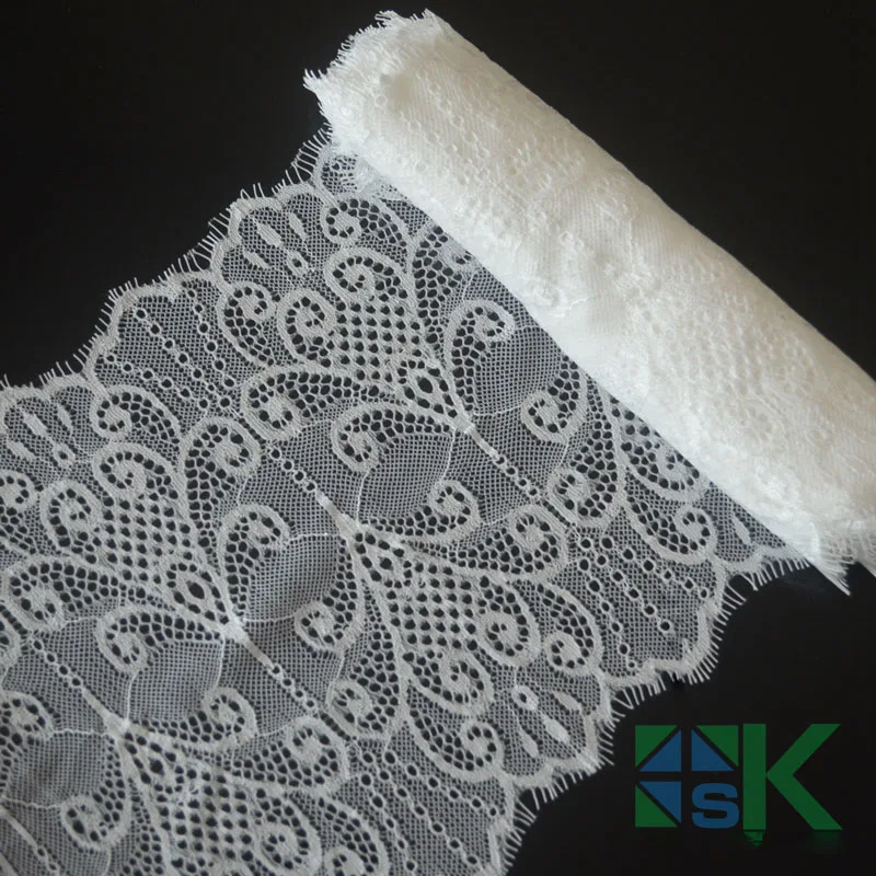 

2016 New (21cm Wide) 3 Meters Embroidered Net Lace Trim Garment Sewing Ribbon Guipure DIY Crafts Sewing Wedding Garments Hair