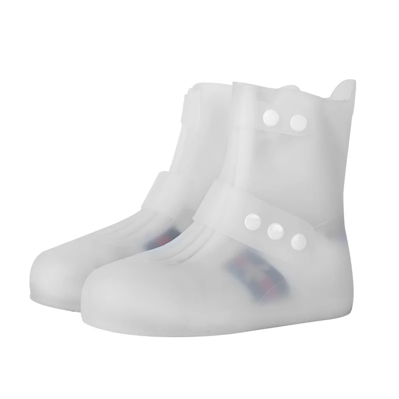 Водонепроницаемая обувь; закрытые ботинки; толстые многоразовые ботинки для дождливой погоды на нескользящей подошве для мужчин и женщин; 1 пара; прогулочная обувь для дождливой погоды