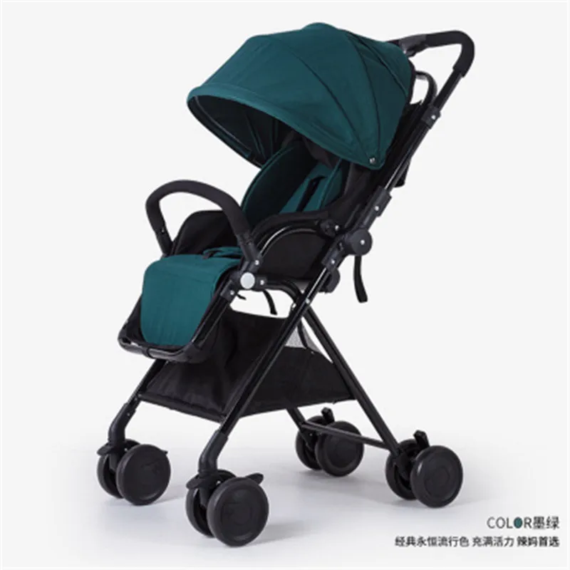 High landscape stroller can sit reclining two-way stroller lightweight folding shock absorber baby stroller High landscape stroller can sit reclining two-way stroller lightweight folding shock absorber baby stroller