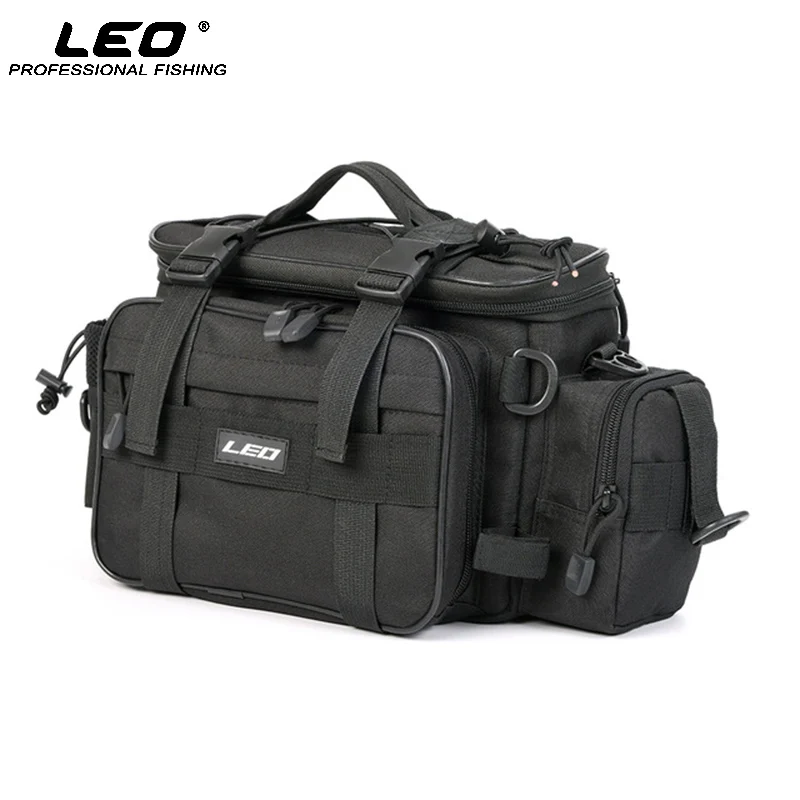 

LEO original Multi-function Fishing Bags Reel Lure Waist Shoulder Bag Cross body Fishing Tackle Bag Canvas Outdoor Sports Bags