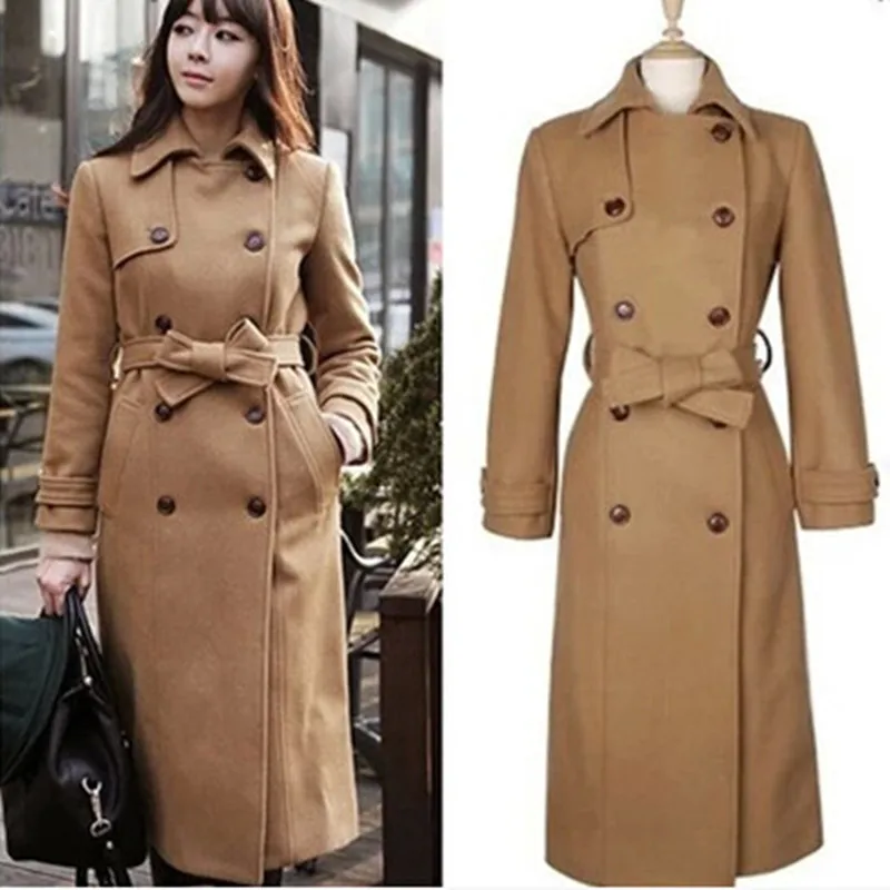 2018 New Women's Winter Wool Coat Russian Woman High Quality Winter