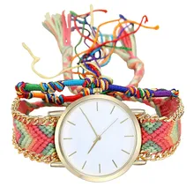 Vansvar женские часы-браслет модные повседневные часы женские винтажные кварцевые часы ручной работы белые часы дружбы/PY