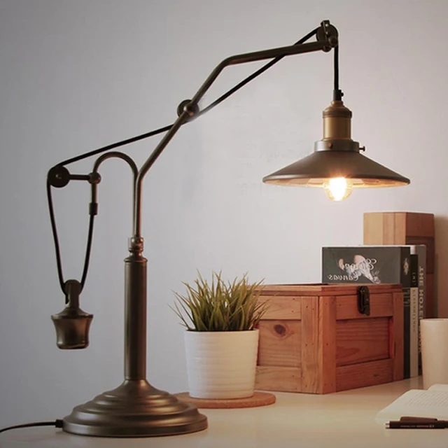 industrial bedside lamps hanging vintage american country industrial iron pulley table lamp bedroom bedside industrial bedside lamps hanging vintage american country industrial iron pulley table lamp bedroom bedside
