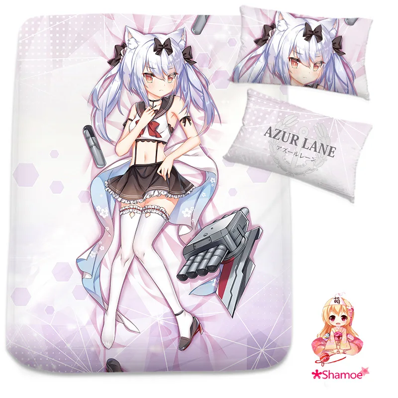 

Anime Cartoon Cosplay Azur Lane Yukikaze Mattress Cover Fitted Sheet Fitted cover bedspread counterpane