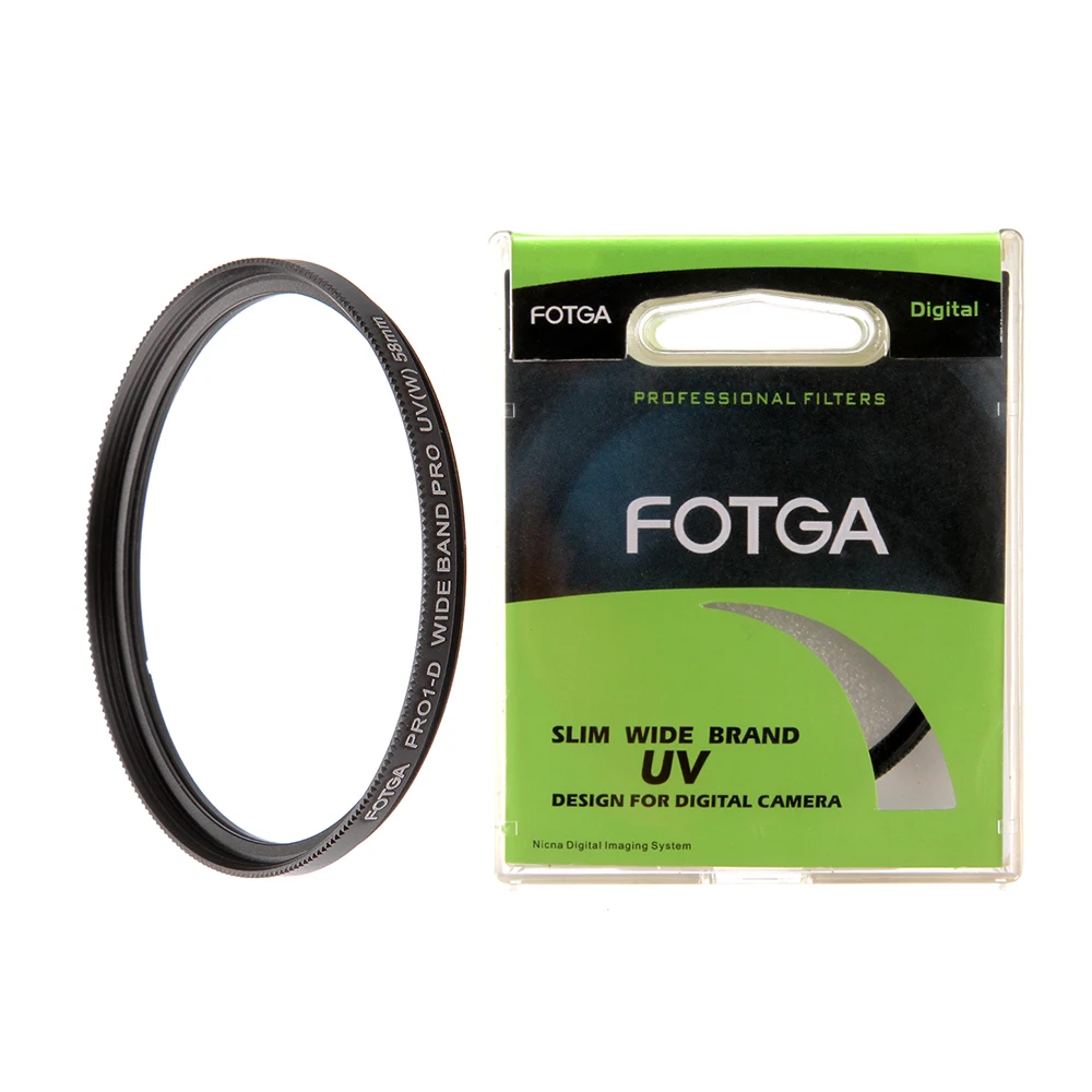Fotga OEM 46 мм Haze UV фильтр Защита объектива для камеры Canon Nikon Sony Olympus|protector back|filter