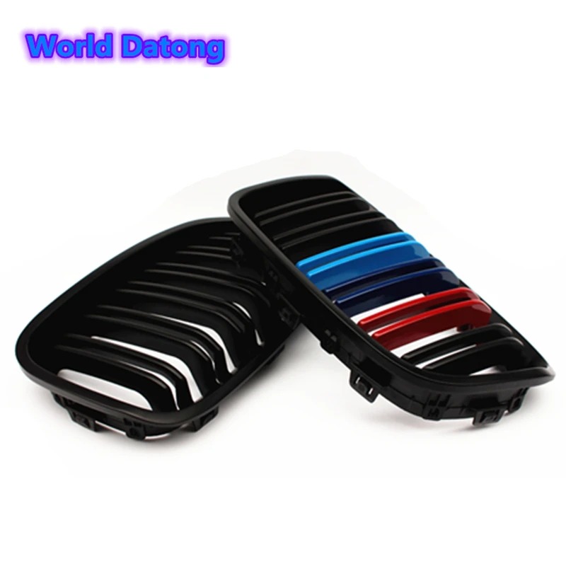 F20 гоночная решетка 2 slat M Трехцветная почечная сетка для 2011 2014 BMW 1 серия f20 f21