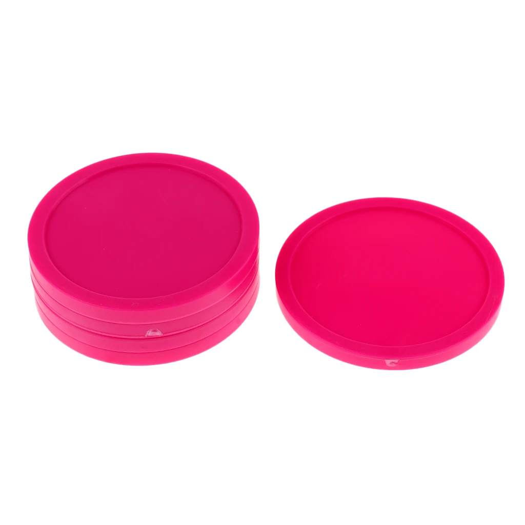 5 Pieces 82mm Air Hockey Replacement Pucks For Game Tables Accessories Standard Air Hockey Equipment Pucks