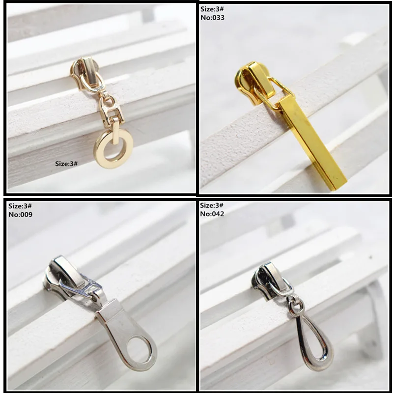 

5 pcs 3# mix pearl zipper repair kits zipper pull Metal zipper slider,zipper head,Garment,bag and suitcase accessories,clothes,4