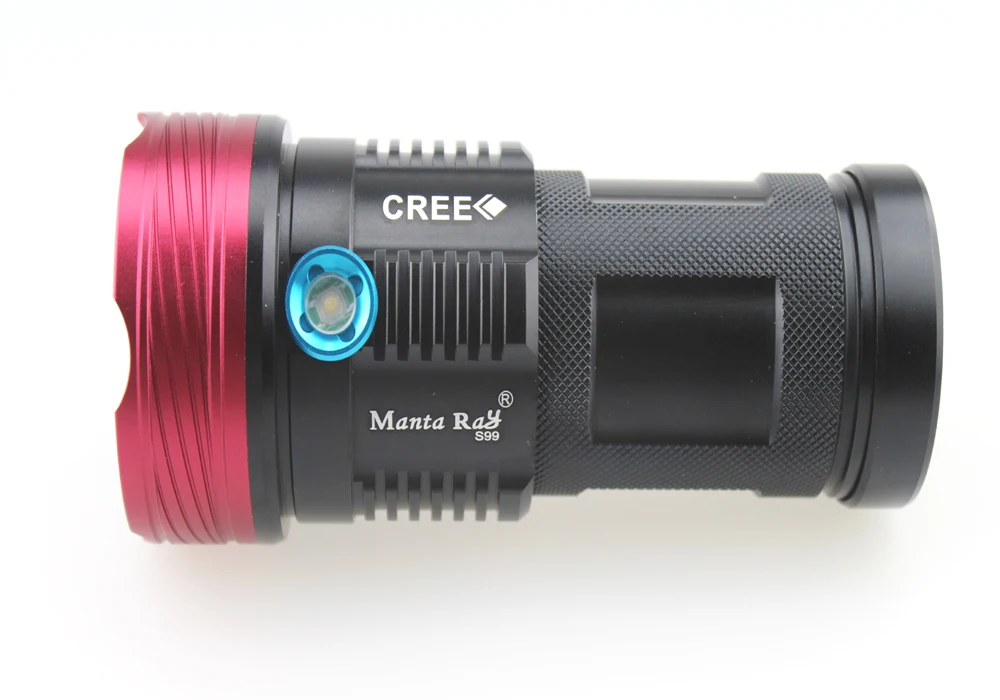 Светодиодный фонарик Manta Ray S99 9xCREE XML 9000lm с 3 режимами работы (1x1865 0/2x1865 0/3x1865 0/4x18650)|led