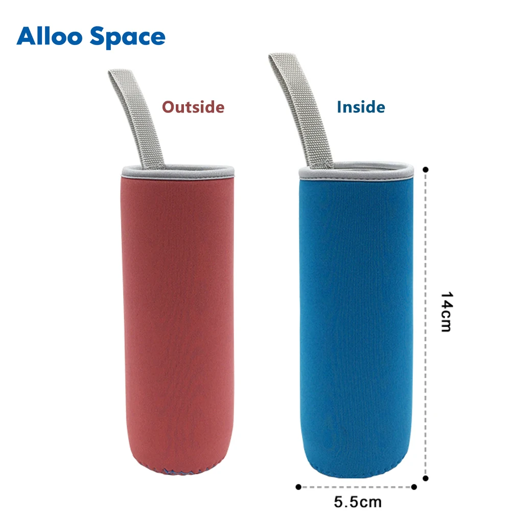 Alloo Space 2 шт./лот S Двусторонняя в наличии Неопреновая бутылка с рукавами крышка для