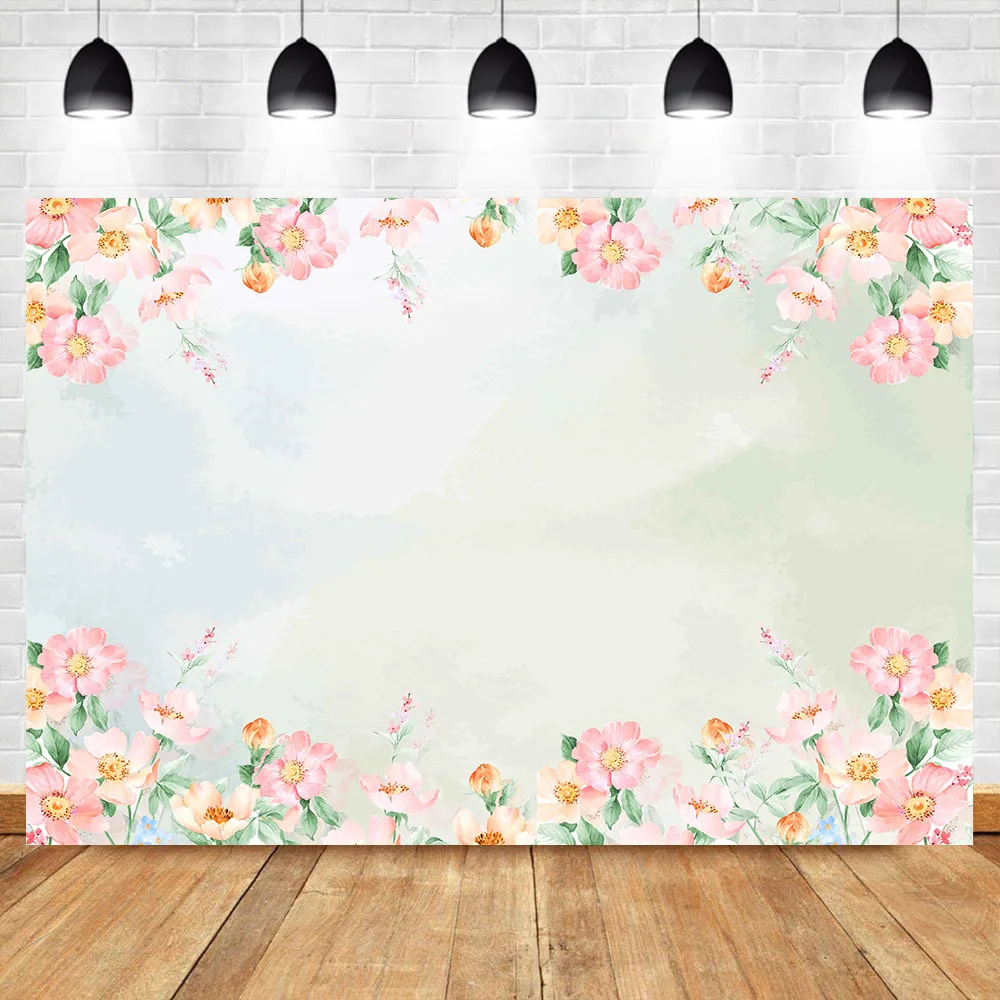 

NeoBack Pink Flower Macrame Backdrop Birthday Party Photo Background Baby Shower Nowborn Photography Backdrops Studio Shoots