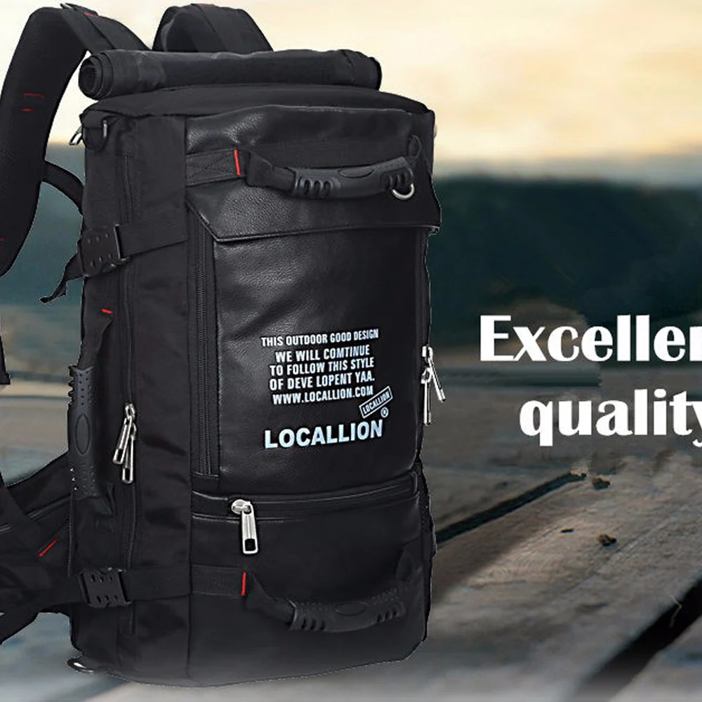 

45L New Fashion Knapsack Waterproof Men Rucksack Travel Male Rucksack Multifunctional Backpack