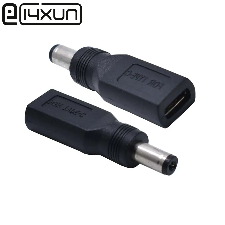 EClyxun 1pcs Type-C female jack to 5.5x2.1mm male Plug DC Power Connector Type C Audio Charging Adapter Laptop | Обустройство дома