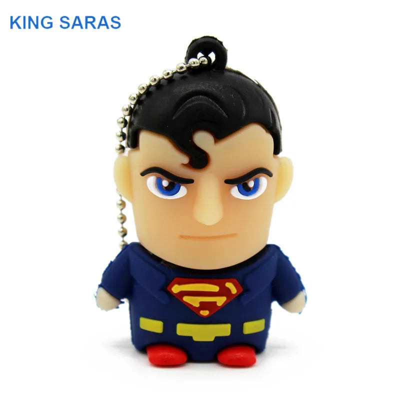 KING SARAS usb 2,0, Супермен, Бэтмен, Капитан Америка, 10 моделей, USB флеш-накопитель, 4 ГБ, 8 ГБ, 16 ГБ, 32 ГБ, карта памяти