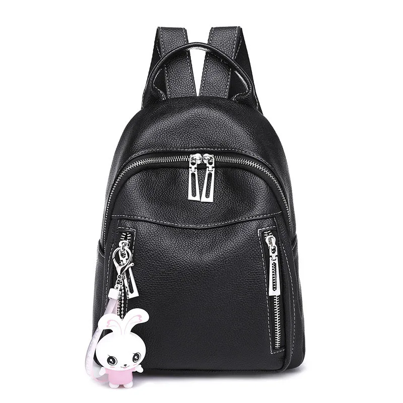 

Backpack women 2019 fashion PU Leather bag women bag RivetsSatchel Travel School Rucksack Bag mochilas mujer