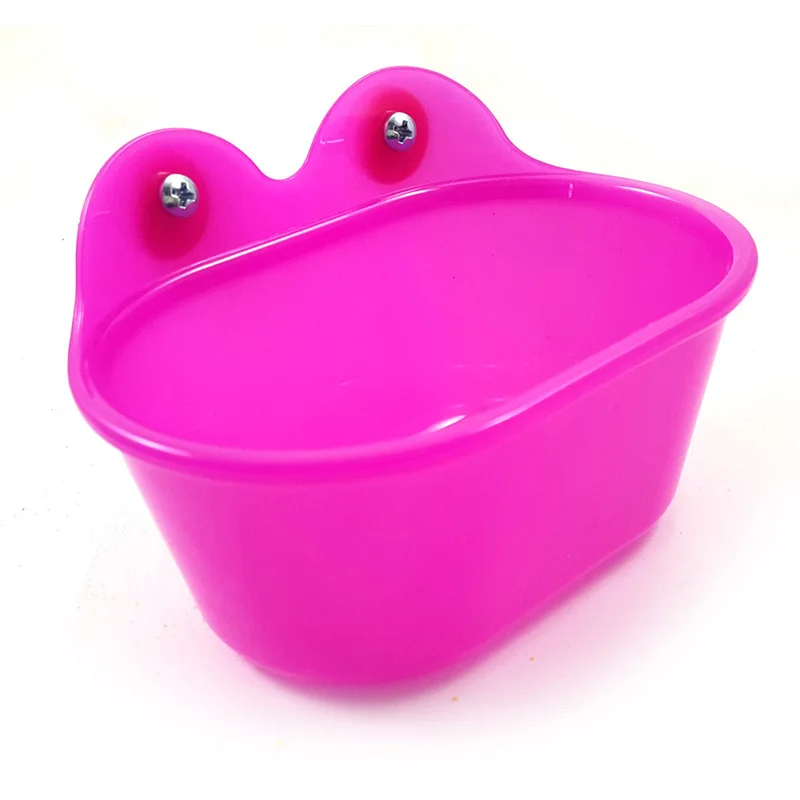 Sqinans пластиковый питомец Птица Попугай ванна с/без зеркала Pet птица Душ раковина кормушка в клетке навесные аксессуары - Цвет: B pink